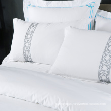 white embroidered duvet cover cotton percale bedding set comforter sets for home and hotel
